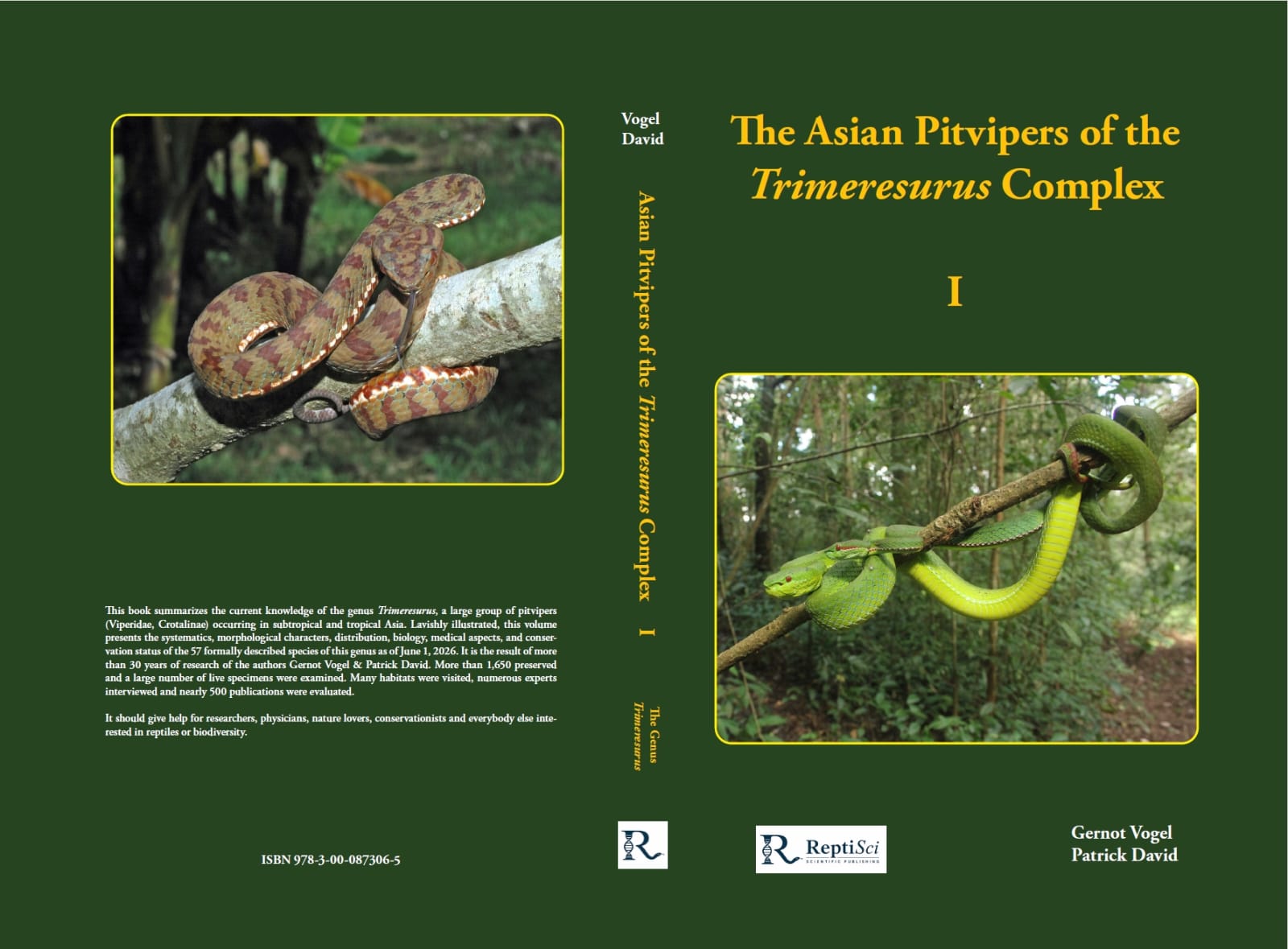 The Asian Pitvipers of the Trimeresurus Complex - Gernot Vogel & Patrick David